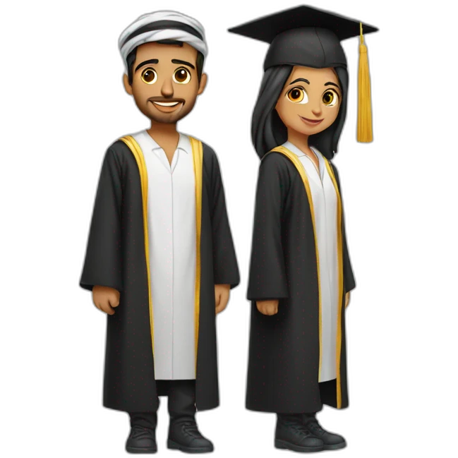 Arab graduation emoji