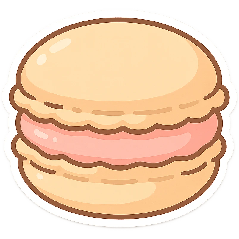 一个马卡龙甜品 emoji