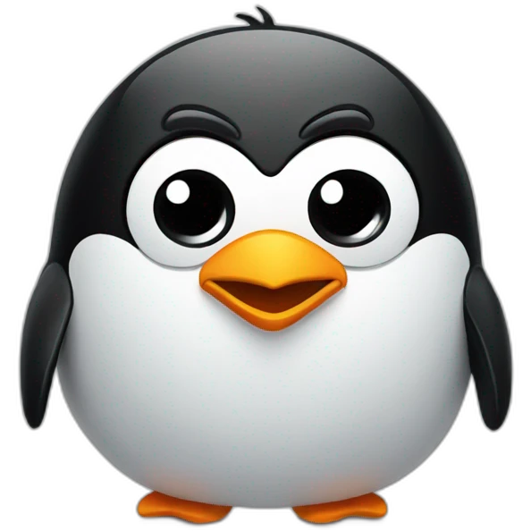 Angry penguin emoji