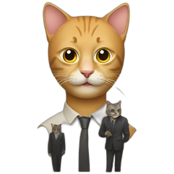 cat and man emoji