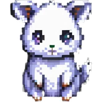 small animal in pixel art style emoji