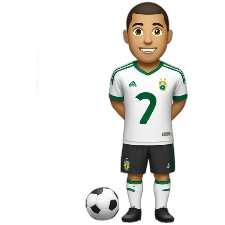Ronaldo sur une chèvre emoji