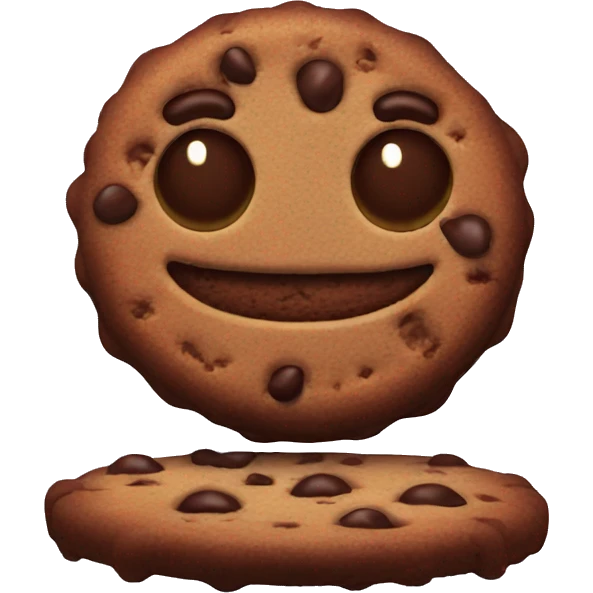 Chocolate cookie emoji