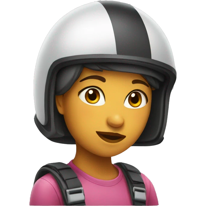 Girl in a helmet emoji