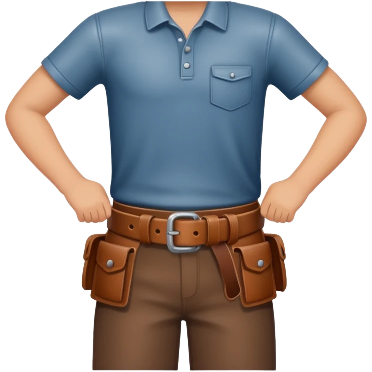 Belt in a boy hand emoji