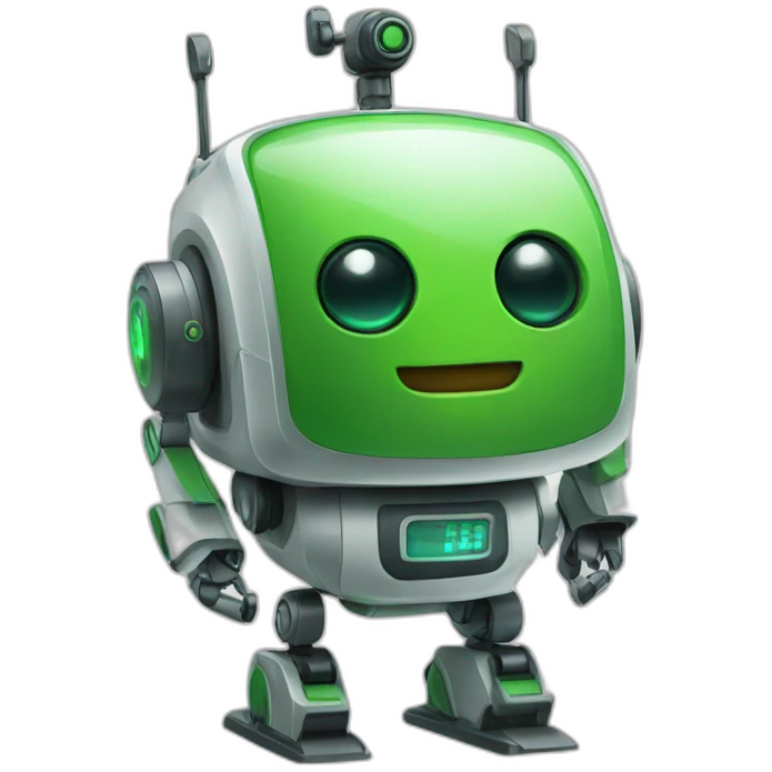 Alarm Robot Green emoji