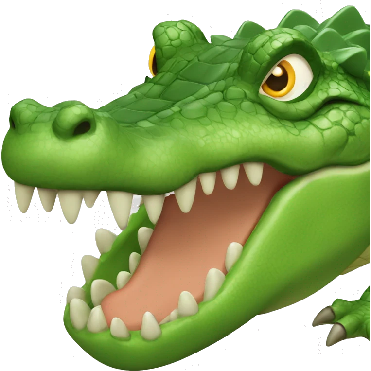 Jul sur un crocodile  emoji