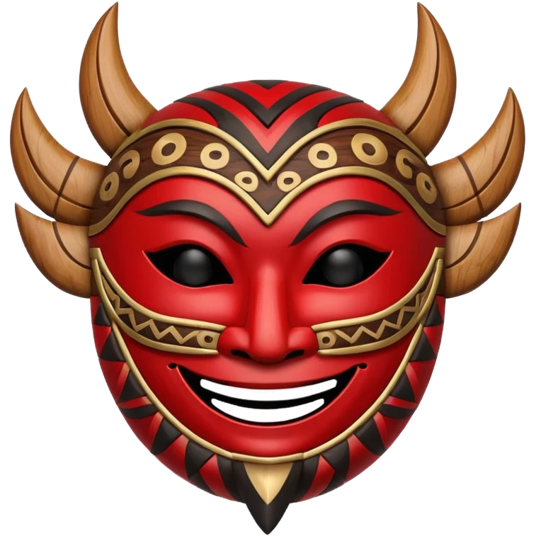 smiling Uka Uka mask emoji