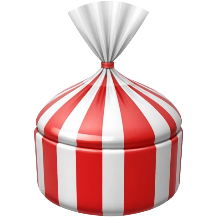 striped candy in a glossy wrapper.  emoji