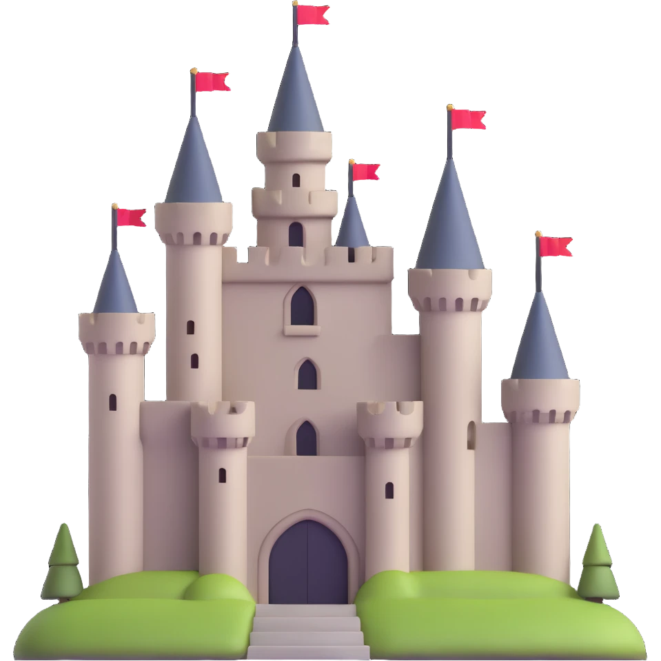 medieval stone castle emoji