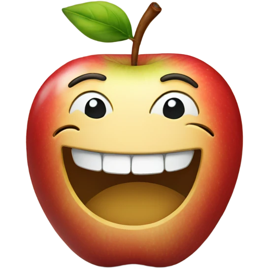 Apple smiling  emoji