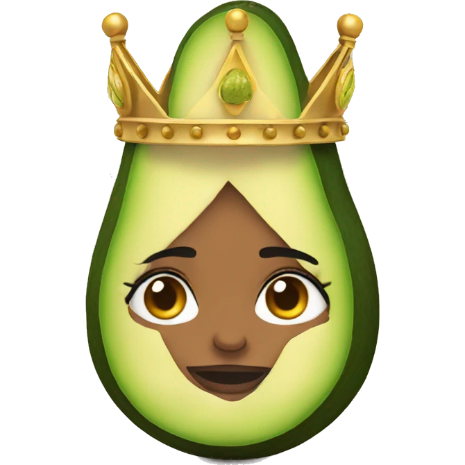 A Queen whit 1 avocado emoji