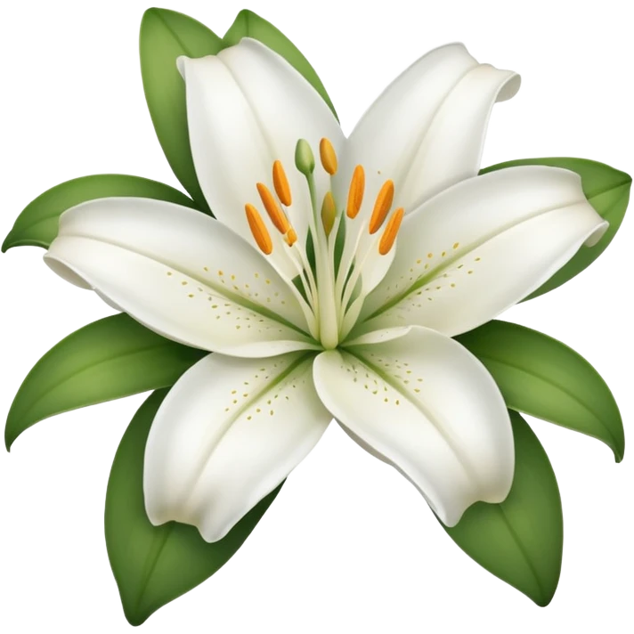 Lily flower emoji