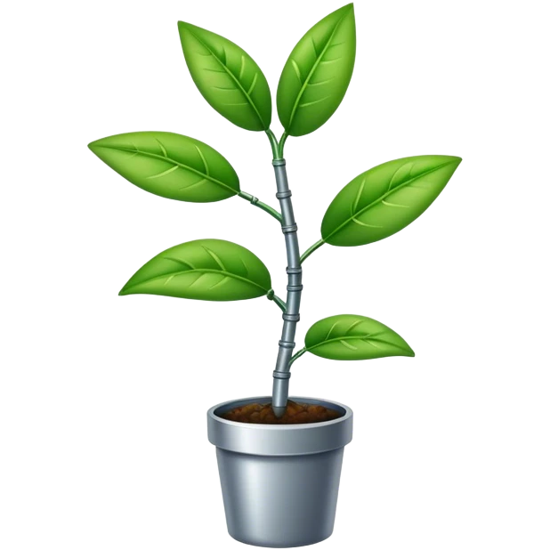 plant that grows from microchip emoji