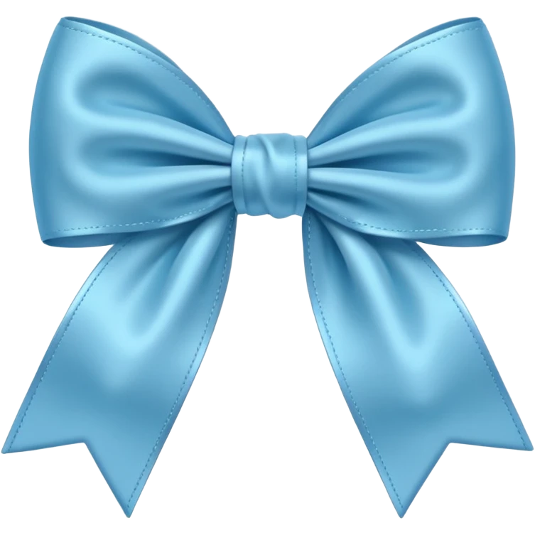 emoji Light blue bow emoji