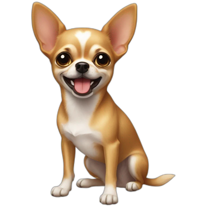 Perro Chihuahua gruñón emoji