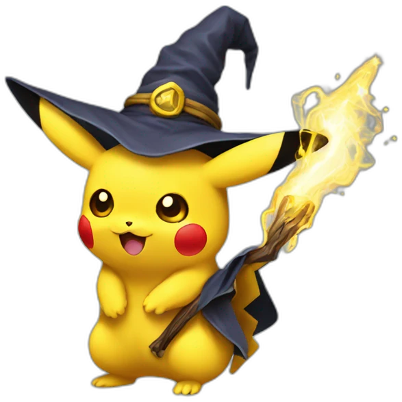 Pikachu Wizard emoji