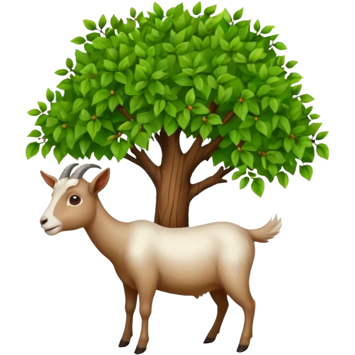 Goat eats trees  emoji