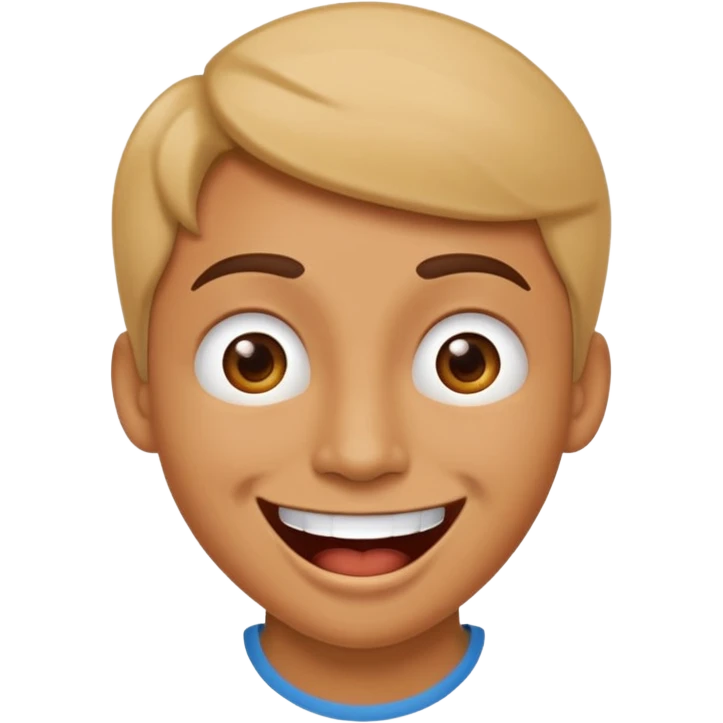 Funny face smile joke emoji