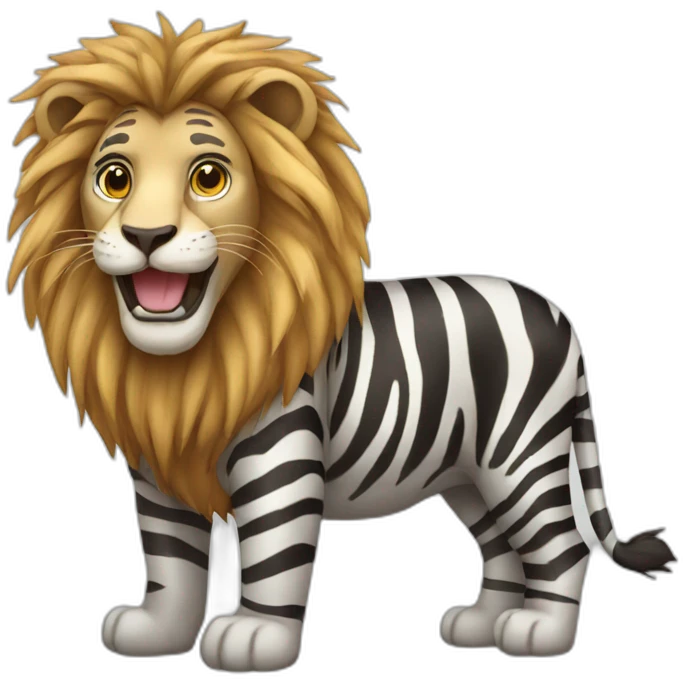Lion Zebra emoji
