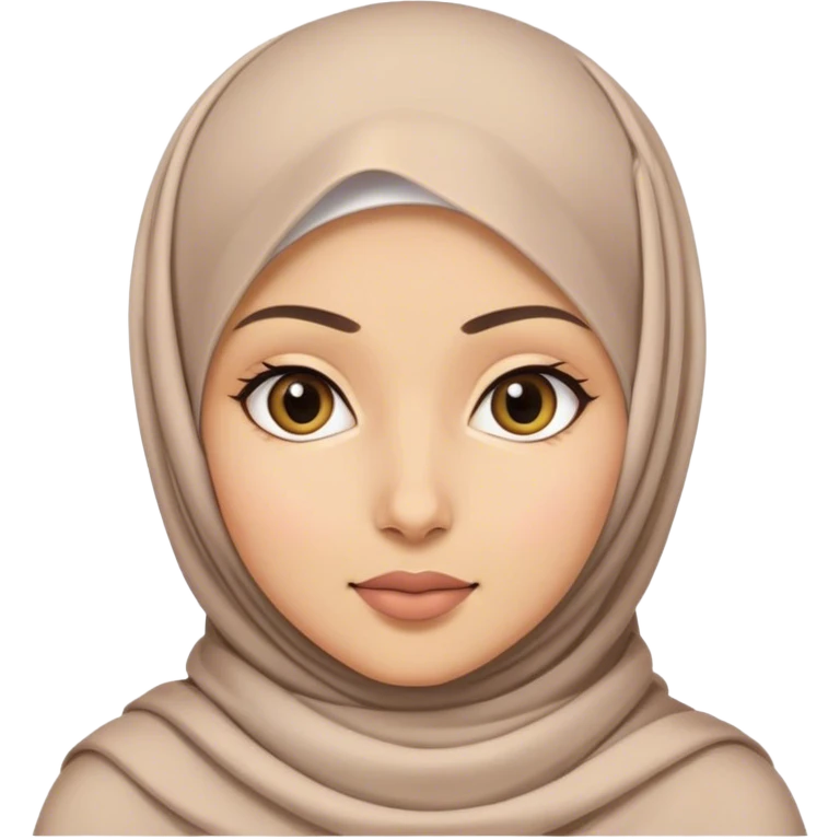 une petite fille voilée  emoji