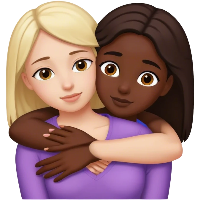 Sister hug emoji