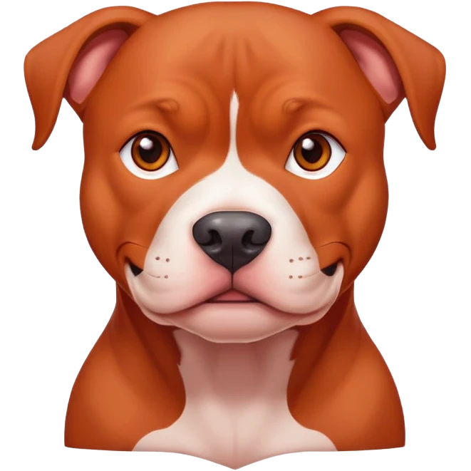 Cute self Red pitbull emoji