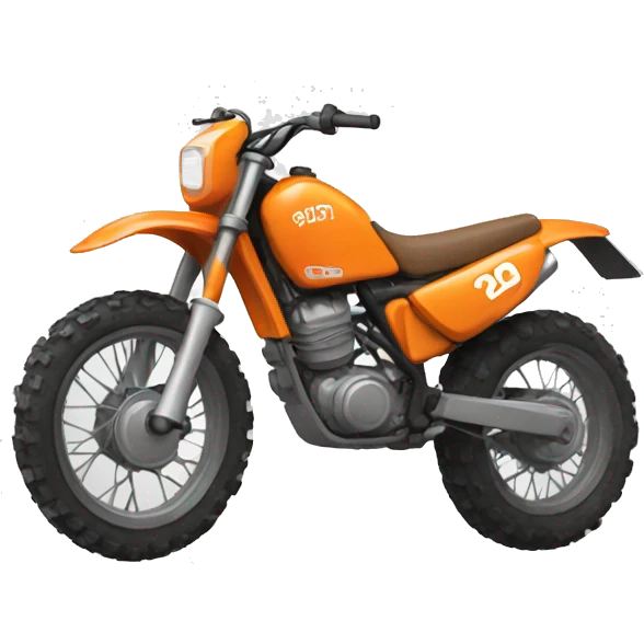 orange dirt bike emoji