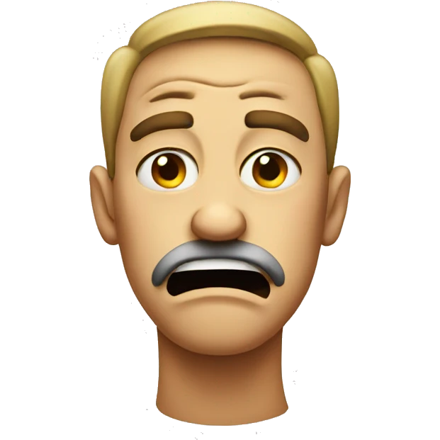 Disgusted face emoji