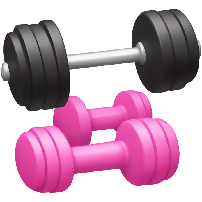 pink dumbbell emoji