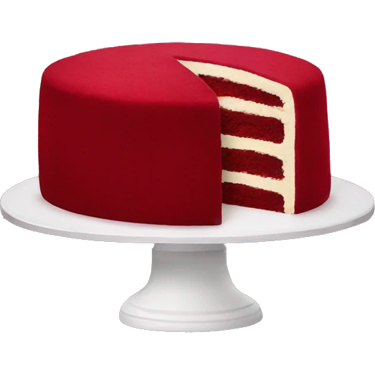 Red velvet cake  emoji