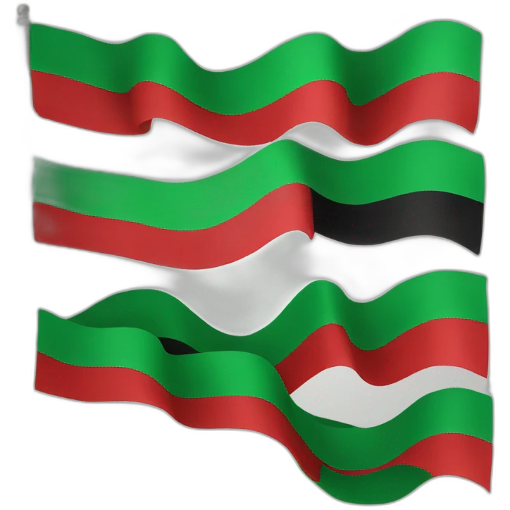 Red black green flag emoji