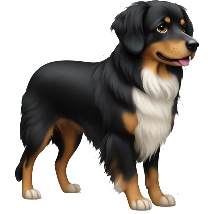 dog breed hovawart black emoji