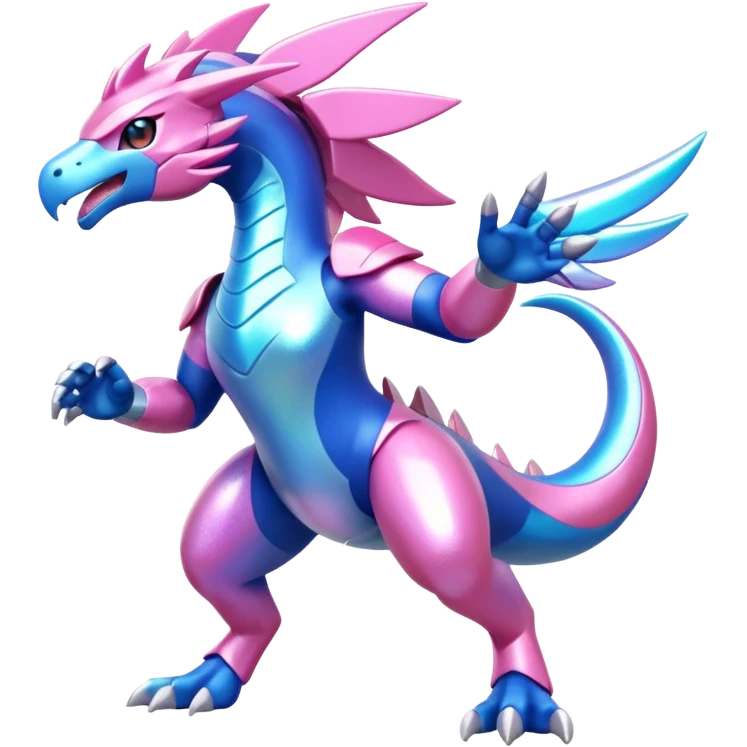 Pokemon legendary azul and pink palkia emoji