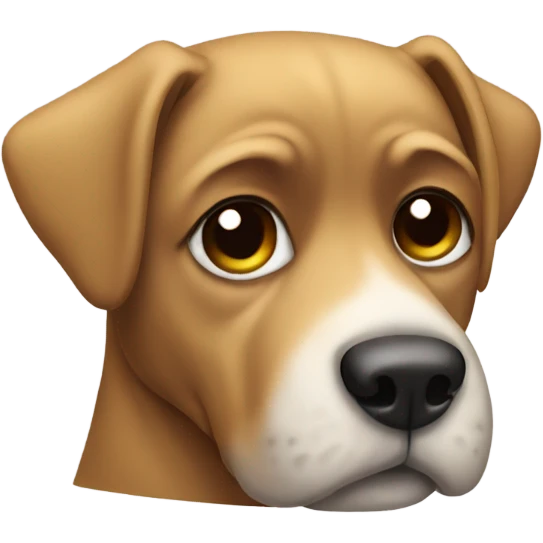 Sad dog emoji