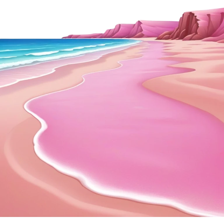 pink sand beach emoji