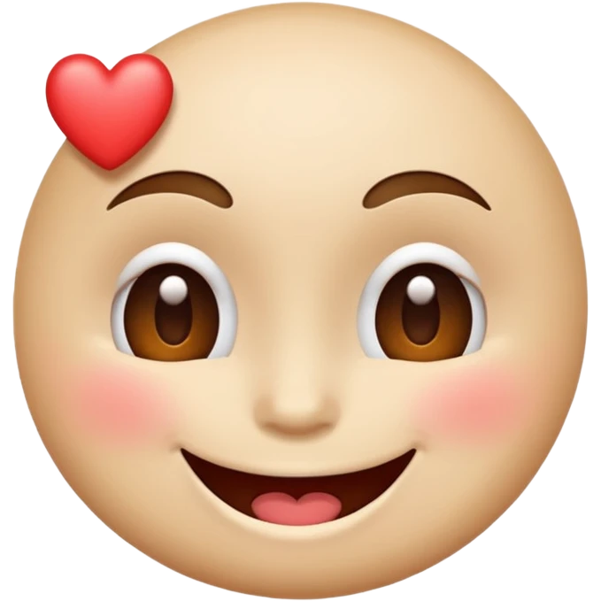 discreet suggestive emoji, a pair of lips biting or a winking face with a heart emoji