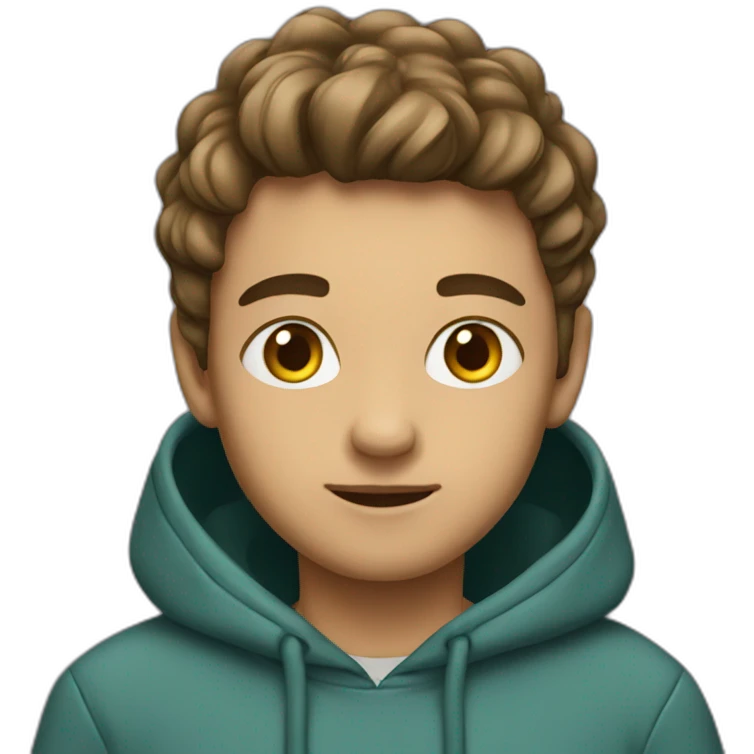 Boy in toda hoodie emoji