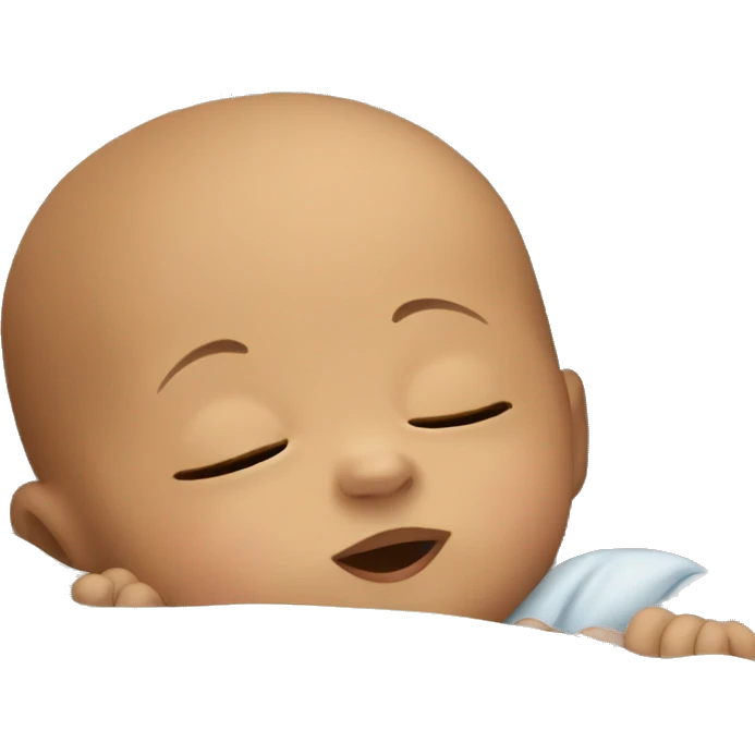 Baby sleeping emoji
