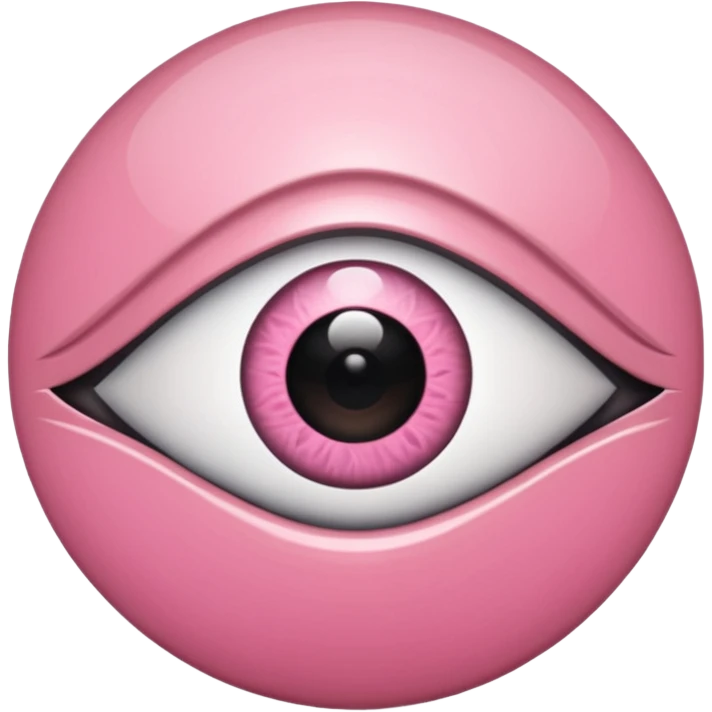 pink evil eye emoji