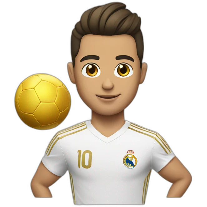 Cristiano with ballon d’or emoji