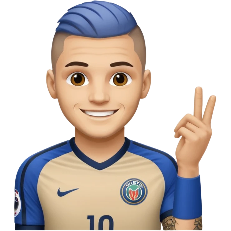 Mauro icardi gol sevinci yapıyor emoji