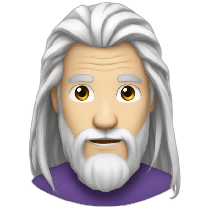 avatar roku long white hair and beard emoji