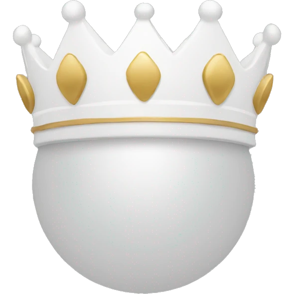 white crown emoji