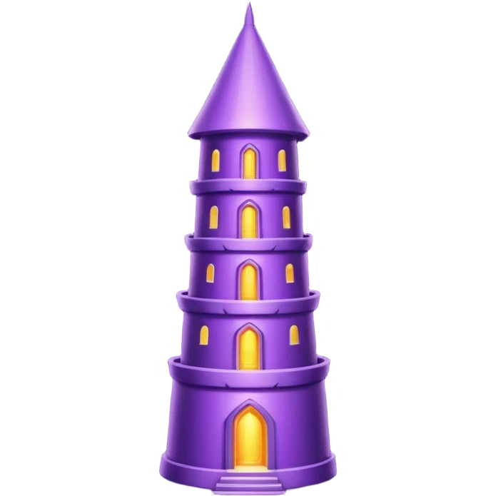purple magical tower emoji