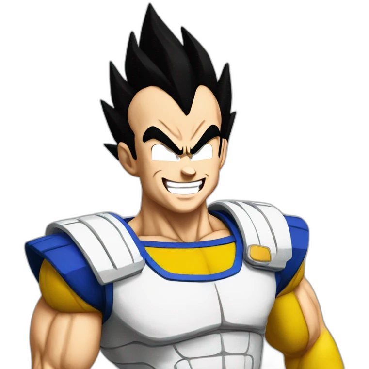 vegeta happy emoji