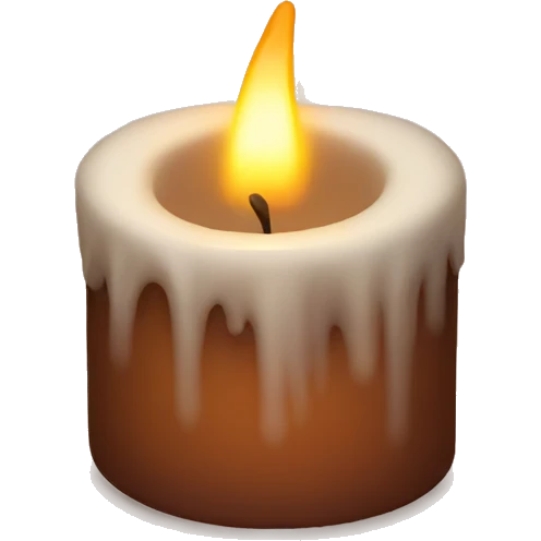 Fall candle emoji