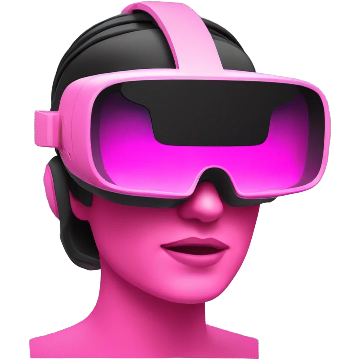 all-pink vr headset emoji