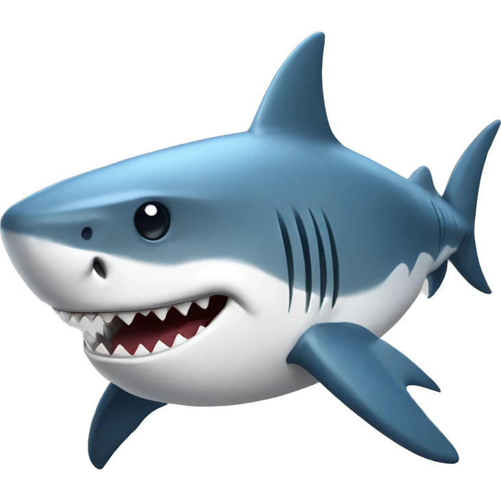 Shark with cap emoji