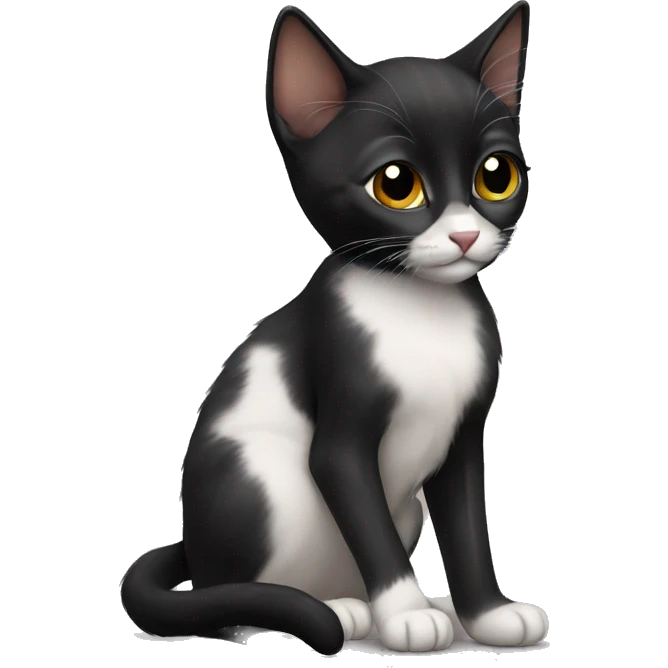 Black kitten emoji